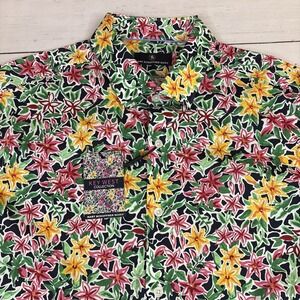 Hart Schaffner Marx Shirt Floral Short Sleeve XL NEW NWT